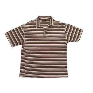 Bartack Terry Striped Skater Men's Polo Shirt